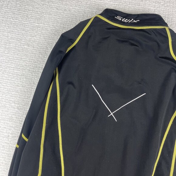 SWIX Cross-country skiing Ultralight Base layer longsleeve Full-zip Men M Black - Picture 12 of 15